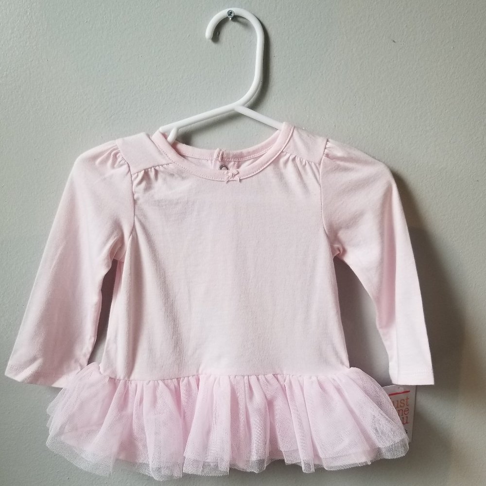 4 for $20 💖 | 6M | NWT  - Carter's ruffle pink shirt